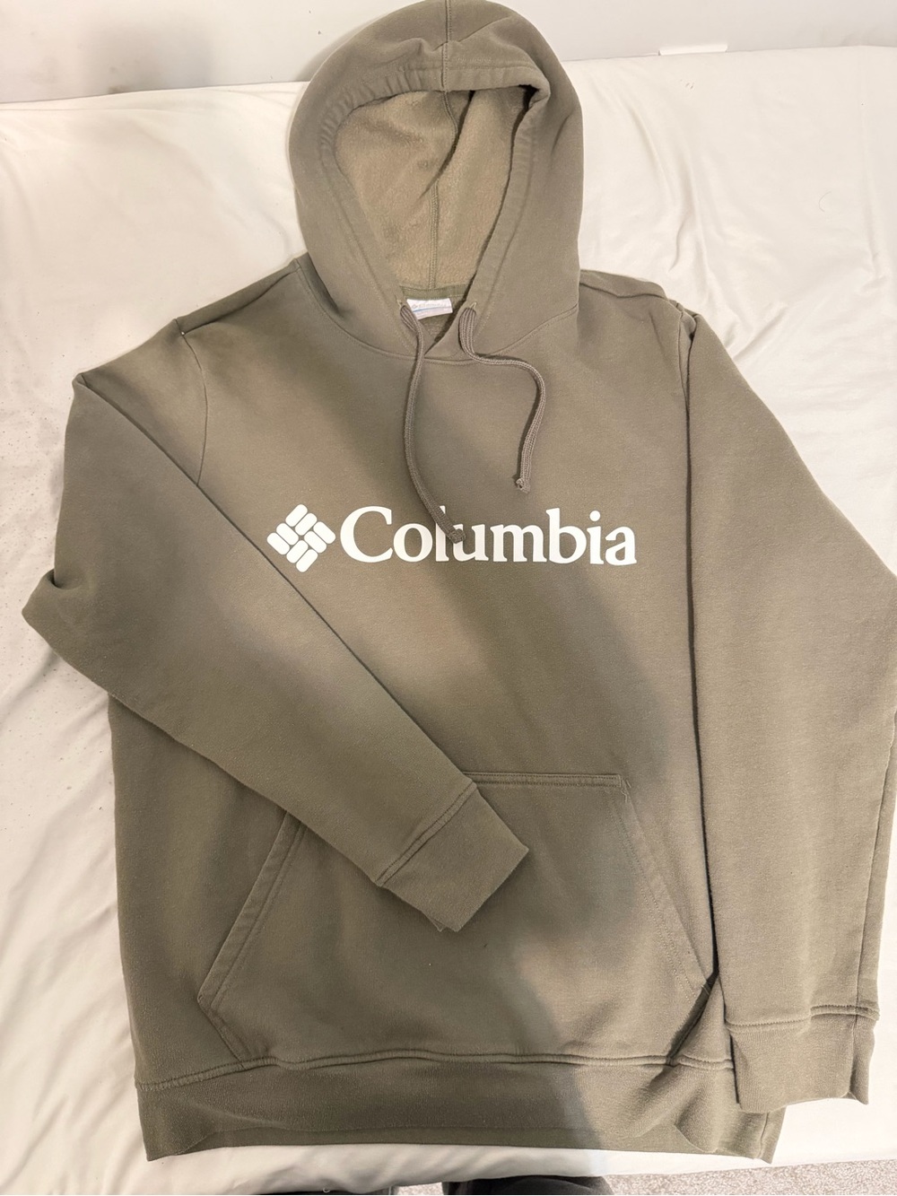 Columbia Olive Green Logo Pullover Hoodie